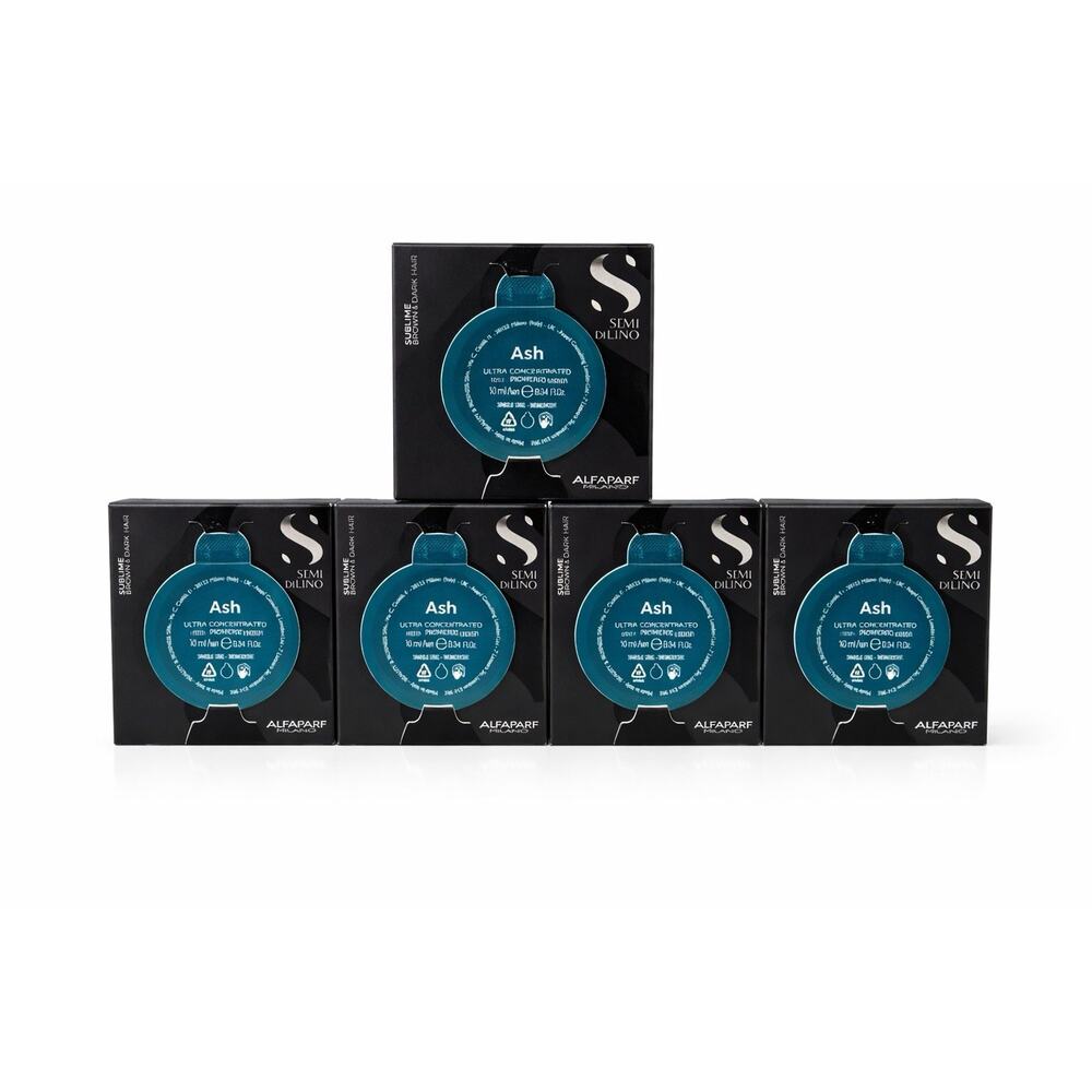 Alfaparf Semi Di Lino Ash Ultra Concentrated Pigment 0.34 fl oz x5